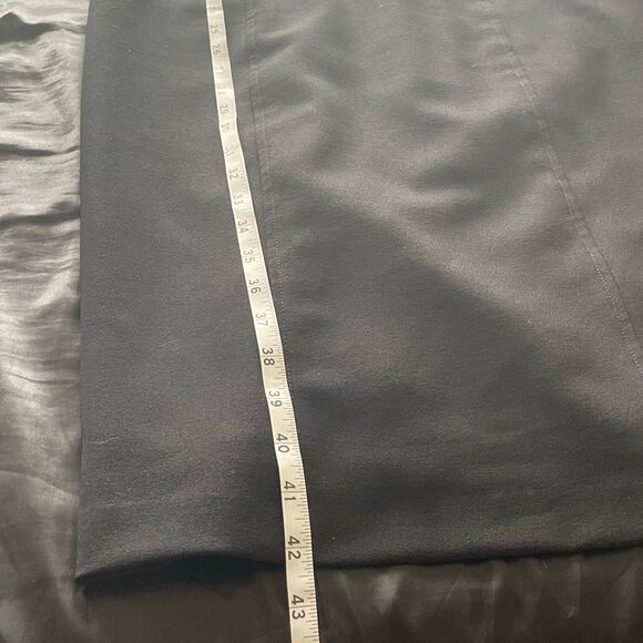 Nordstrom Maggy London classy sheer illusion bodycon black midi dress size 8 - Picture 15 of 16